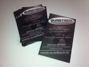 Cartes de visite magasin de quad